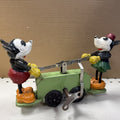 1100 Mickey and Minnie Pre-War Hand Car w/Box & Key.