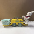 1103 Rare Peter Rabbit Handcar Chick Mobile w/ Key