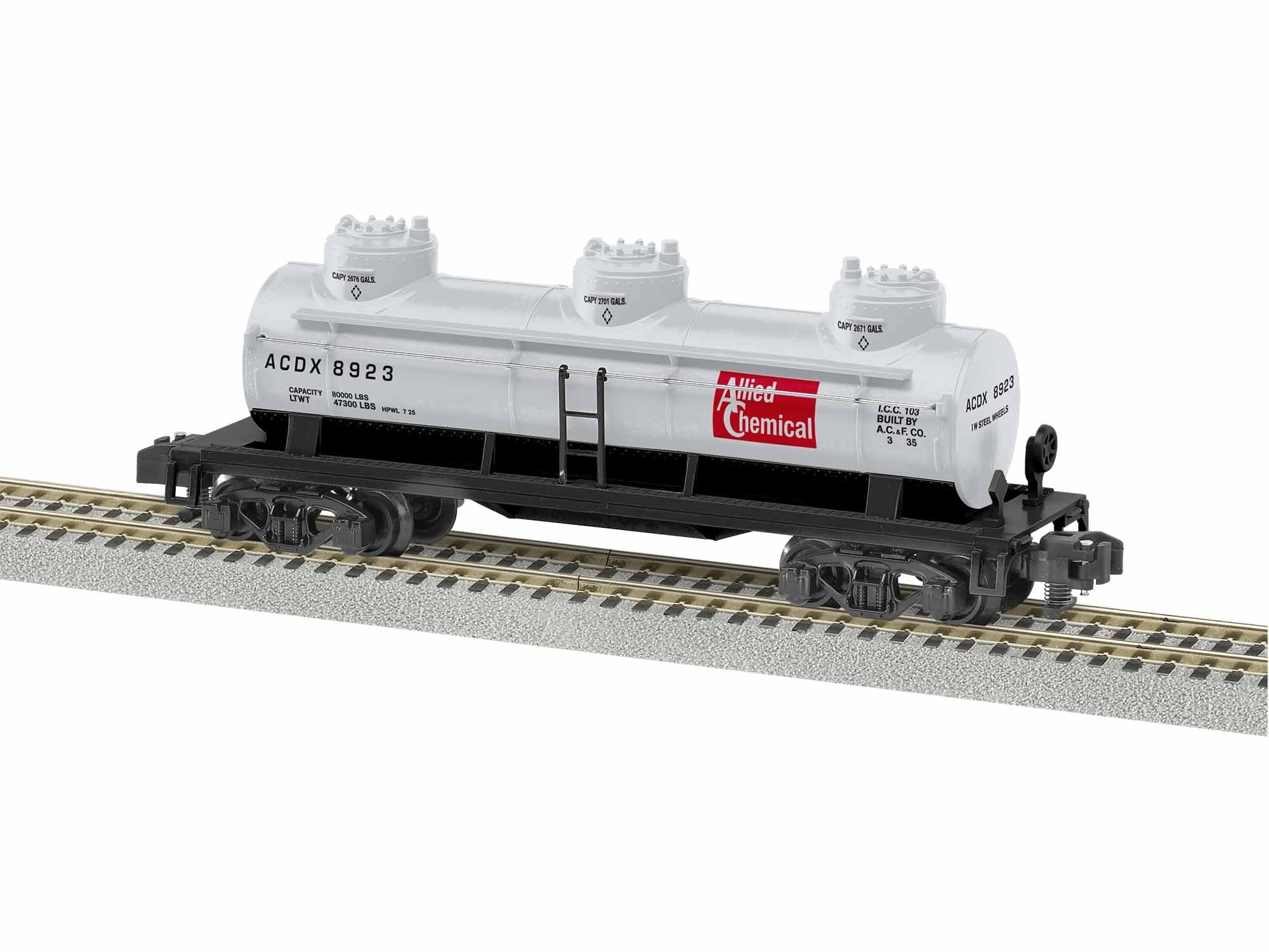 ALLIED CHEM 3-DOME TANK CAR