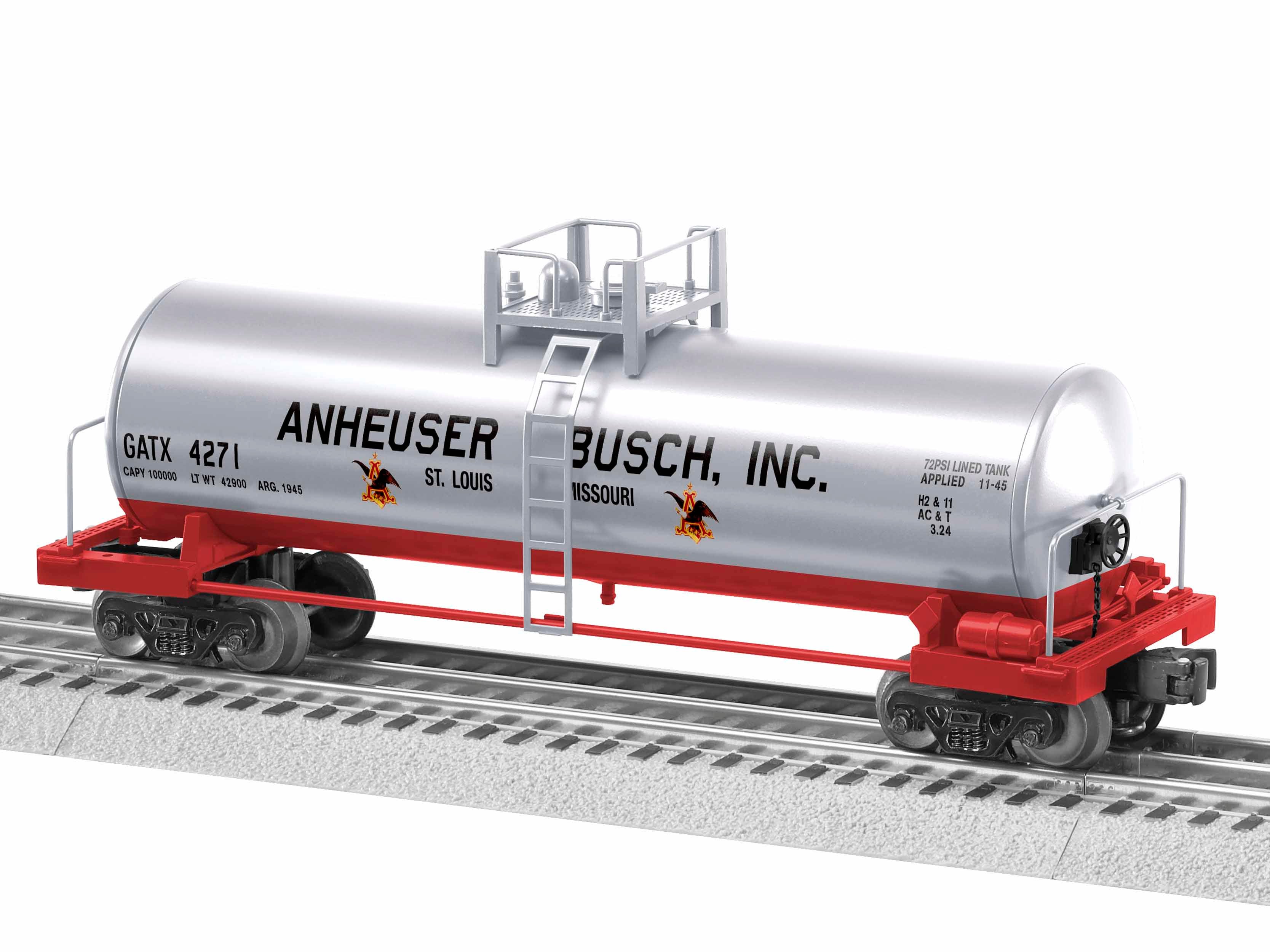 ANHEUSER-BUSCH UNI-BODY TANK CAR
