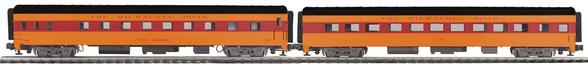 MILW SLEEP,DINER,BAGAGE,COACH & RPO (20-64076,077 & 079)
