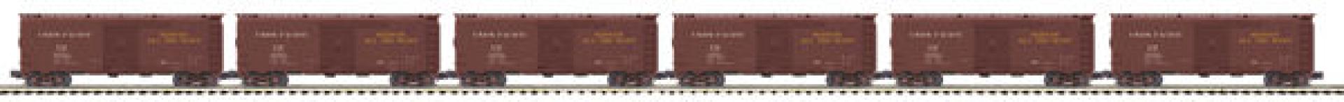 U.P. 6-CAR 40' AAR BOX CAR SET