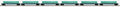 CSX 6-CAR FLAT SET W/LOAD