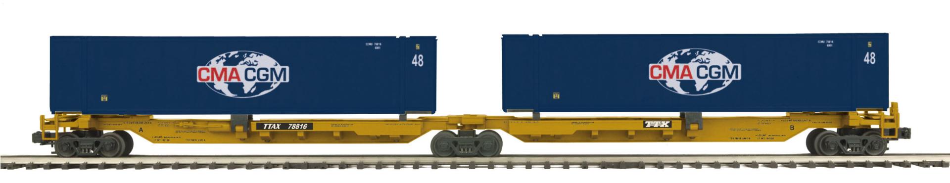 CMA 2-CAR SPINE CAR W/48' CONT