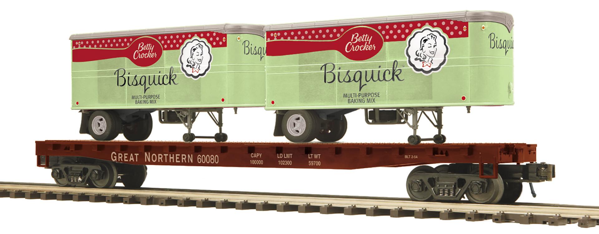 G.N.FLAT W/PUP TRAILERS