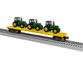 JOHN DEERE FLAT W/TRACTORS