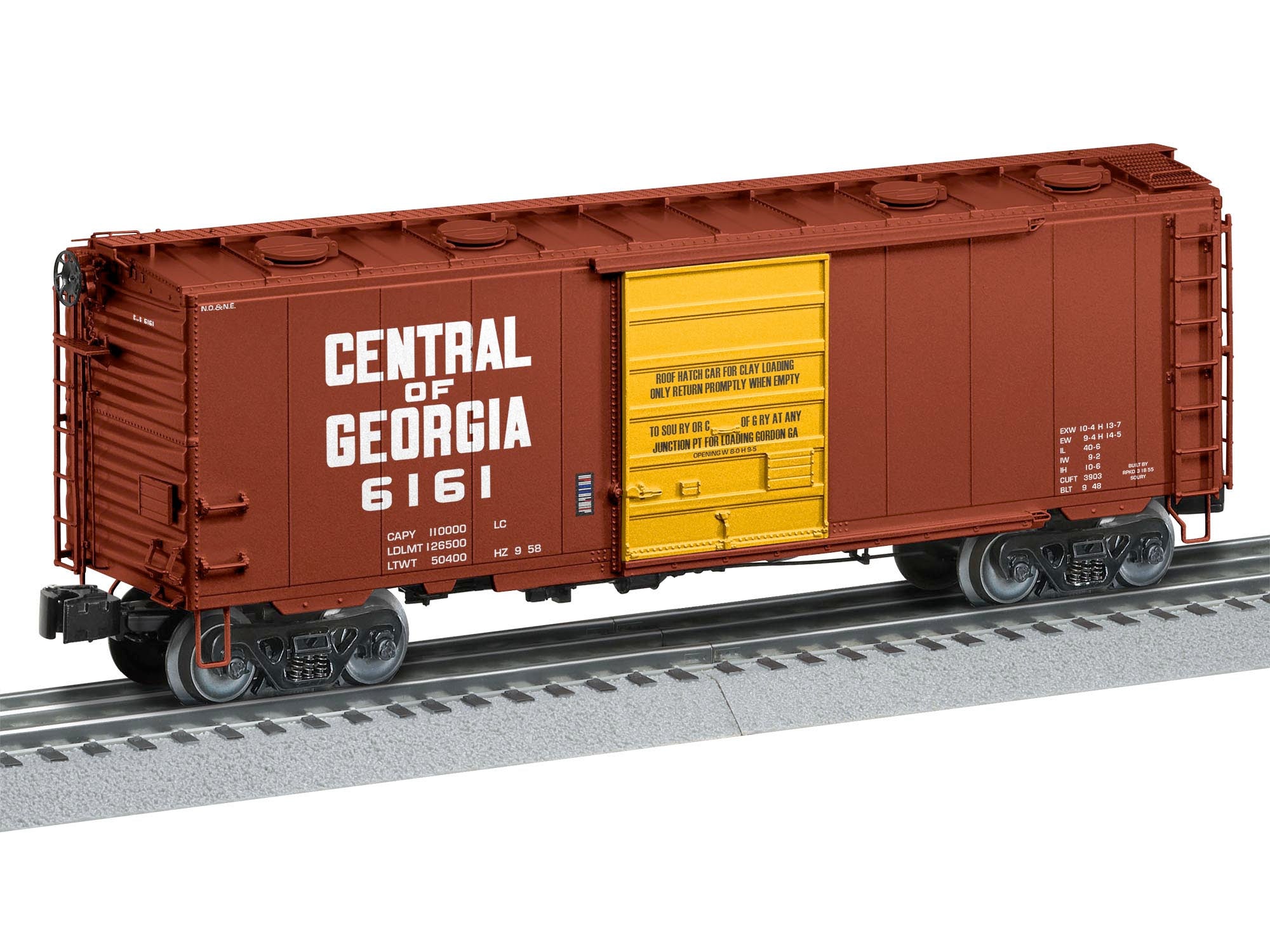 CENTRAL OF GEORGIA ROOF HATCH BOXCAR