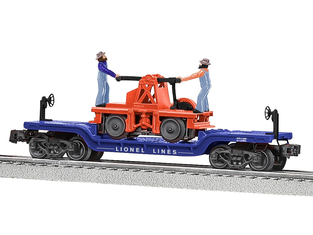LIONEL LINES FLAT W/HANDCAR