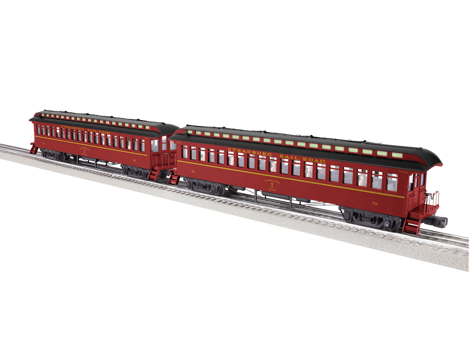STRASBURG RR WOOD COACH 2PK #1