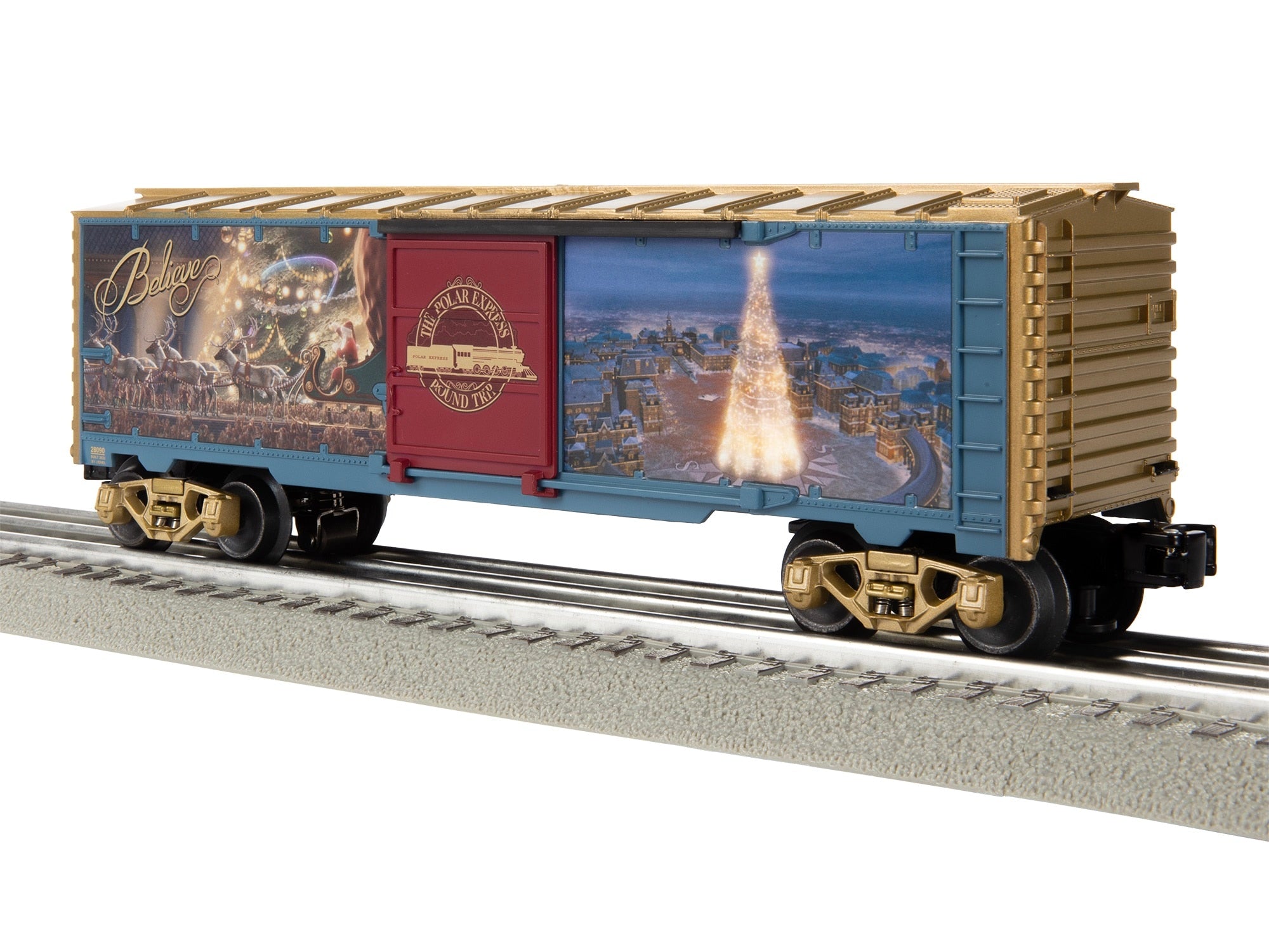 POLAR EXPRESS ILLUMINATED BOXCAR