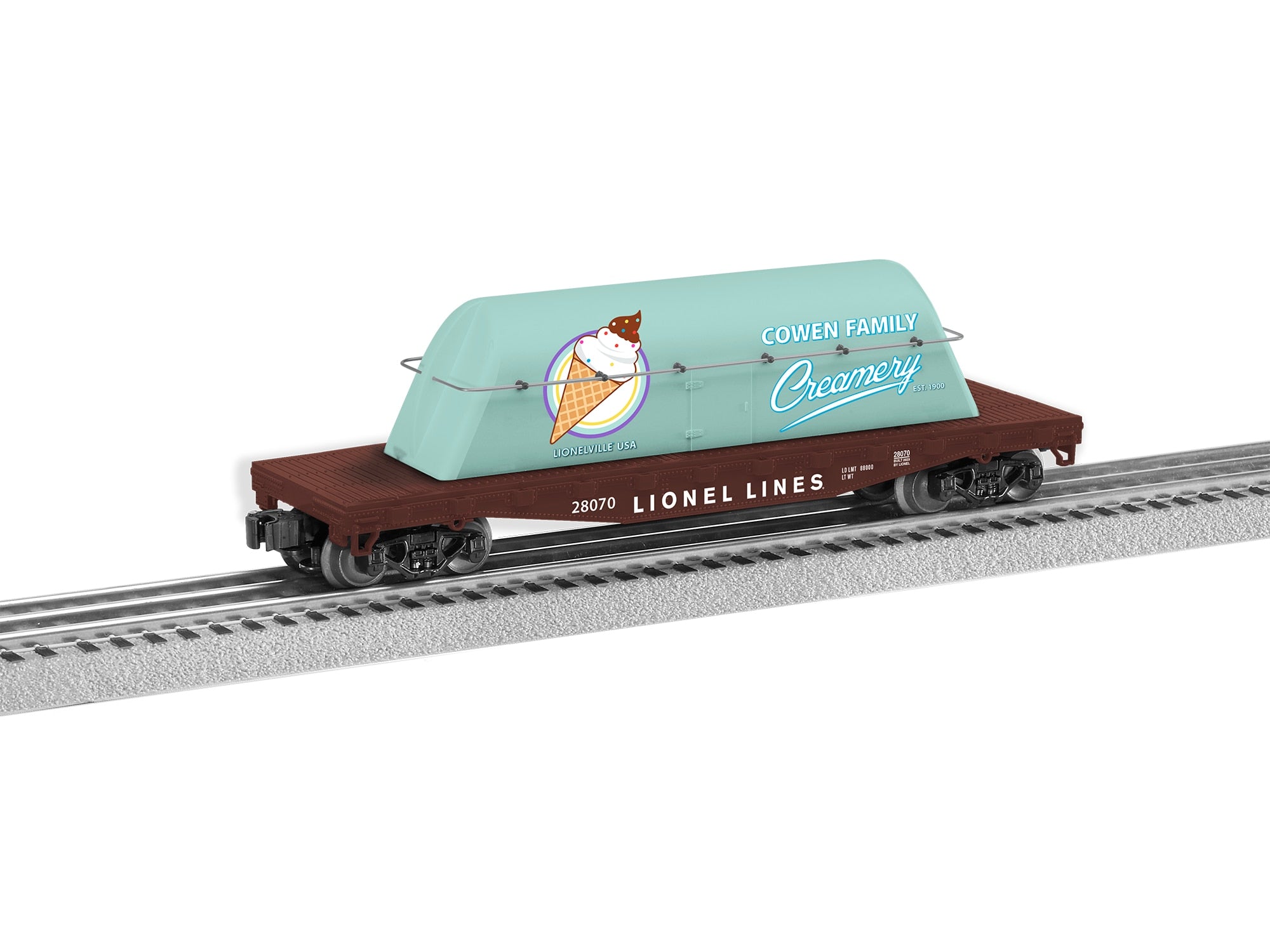LIONELVILLE MILK FLAT W/CONT