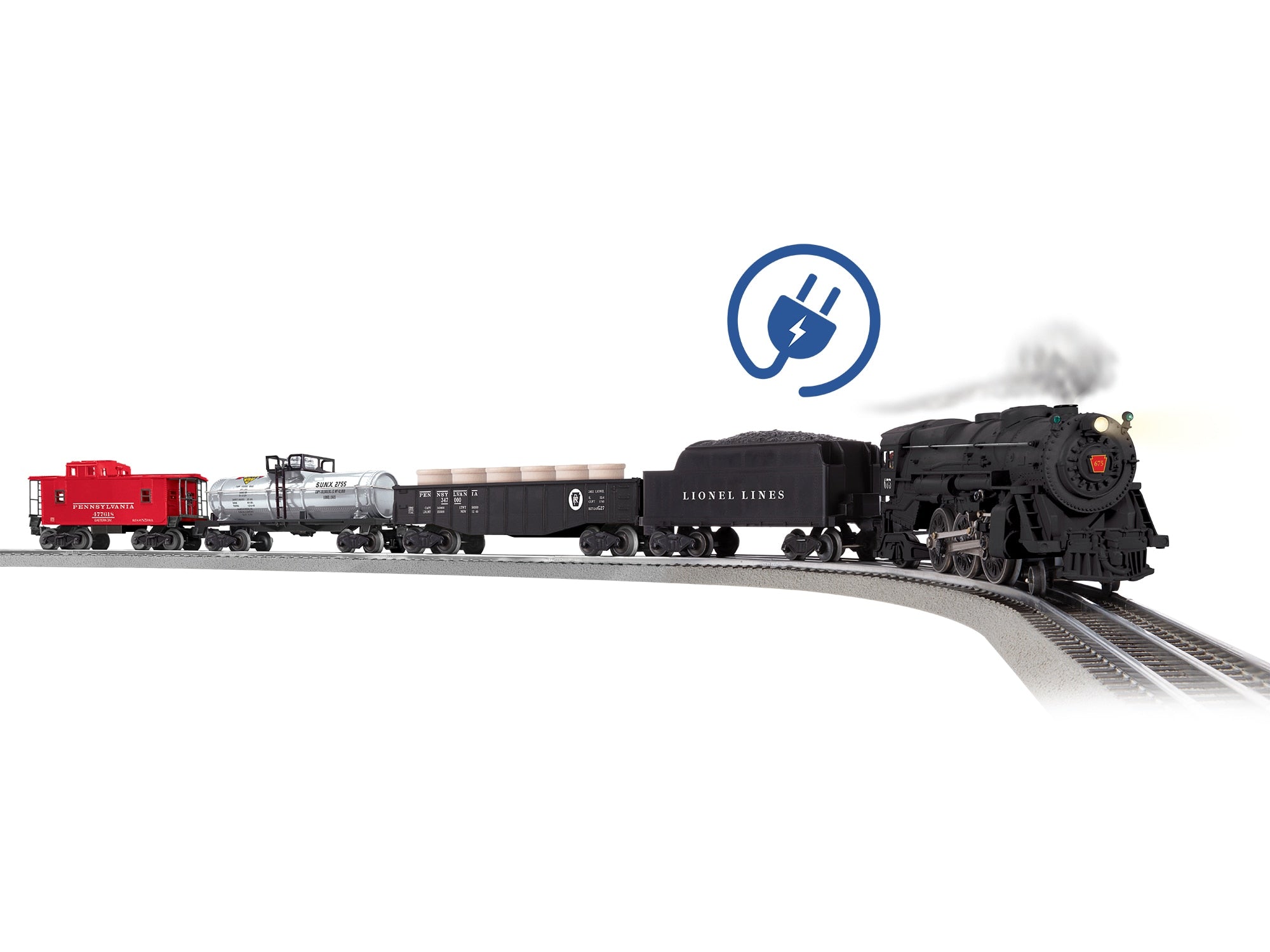 PRAIRIE 2-6-2 LION CHIEF  SET W/BT 5