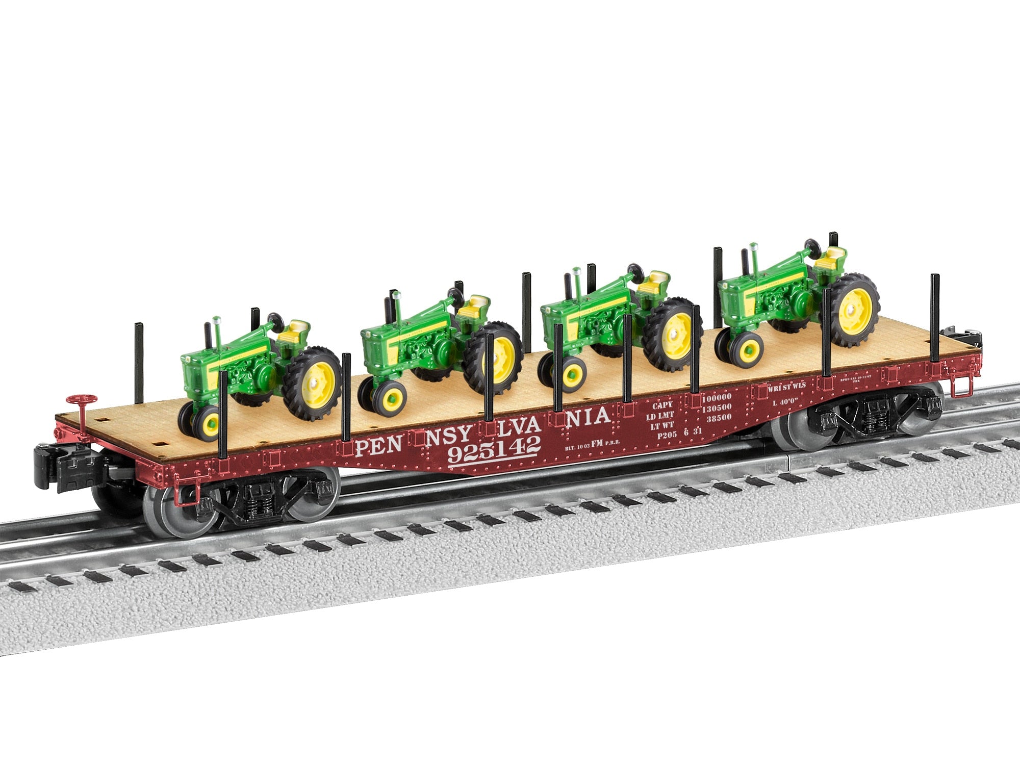 PRR FLAT W/JD TRACTOR