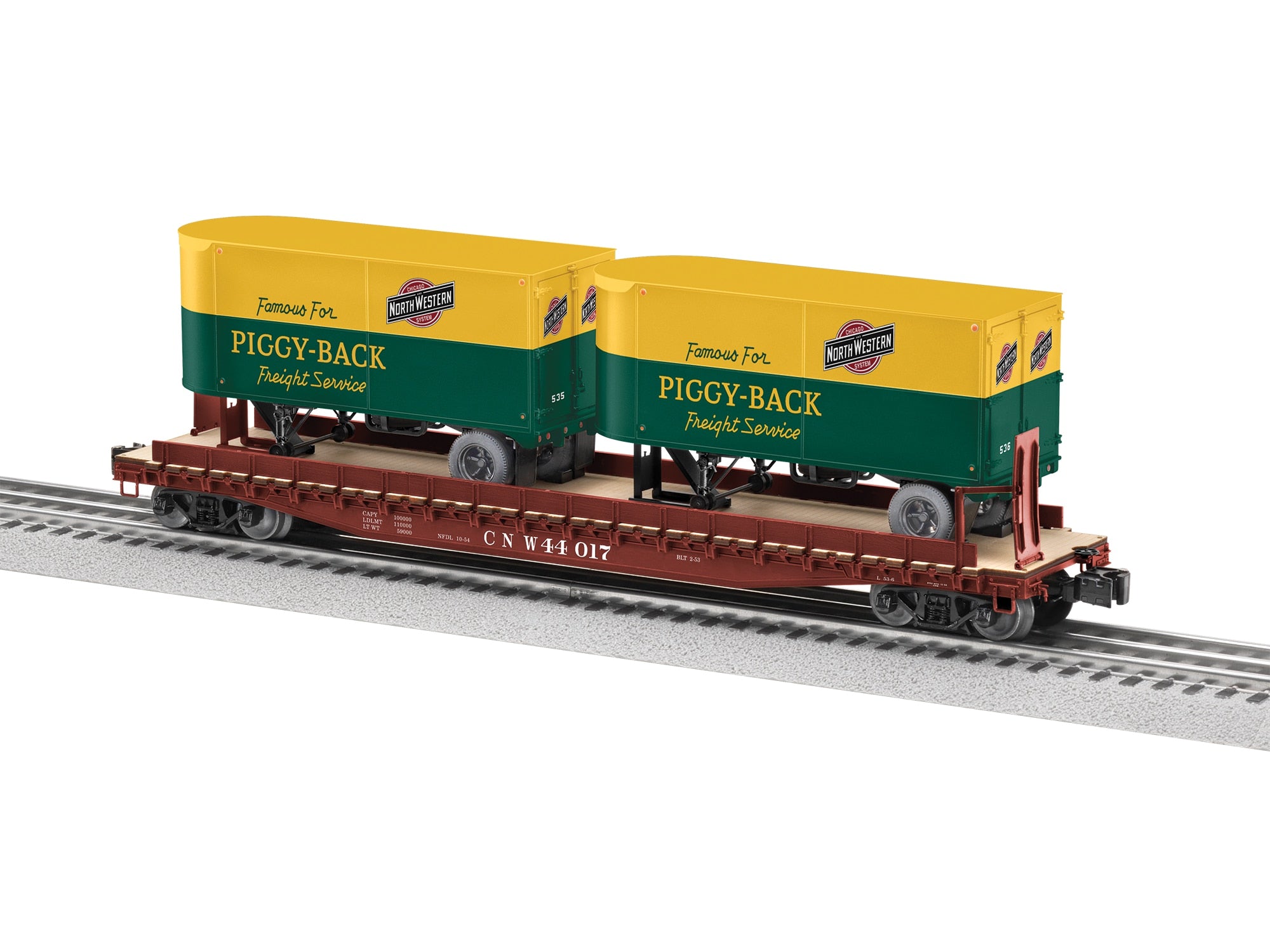 C&NW TOFC W/TRAILERS