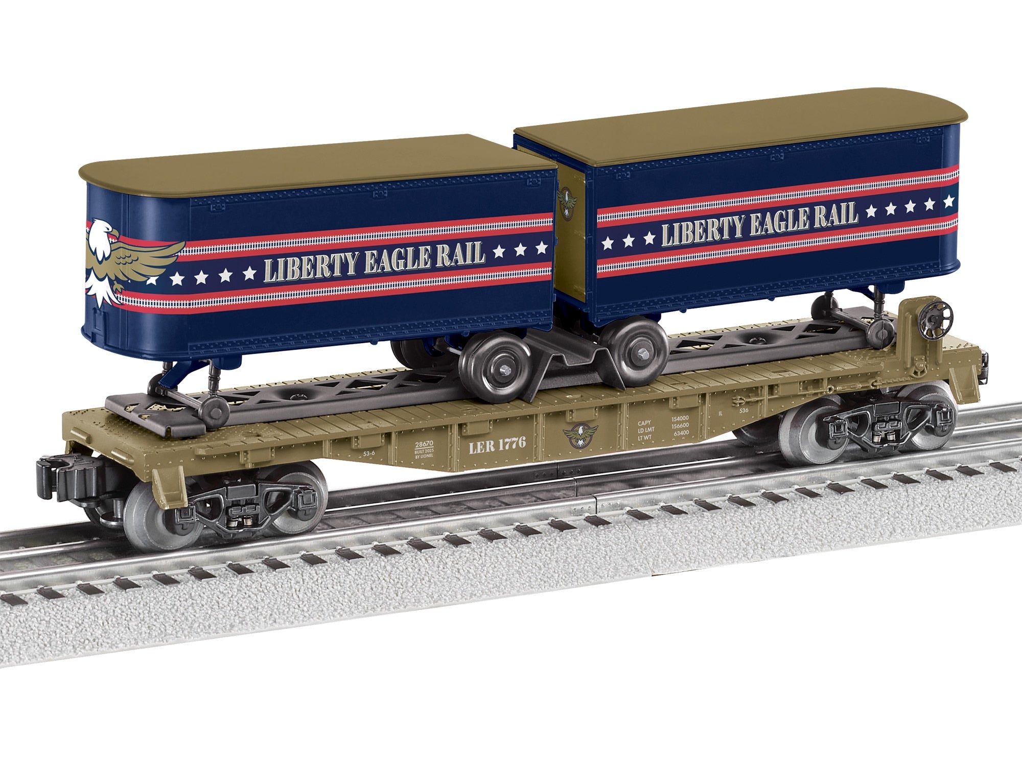 LIBERTY EAGLE RAIL FLAT W/TRAILERS