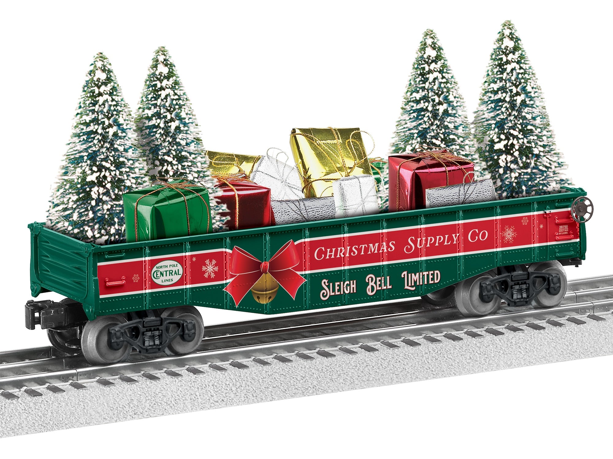 XMAS GONDOLA W/TREES & GIFTS