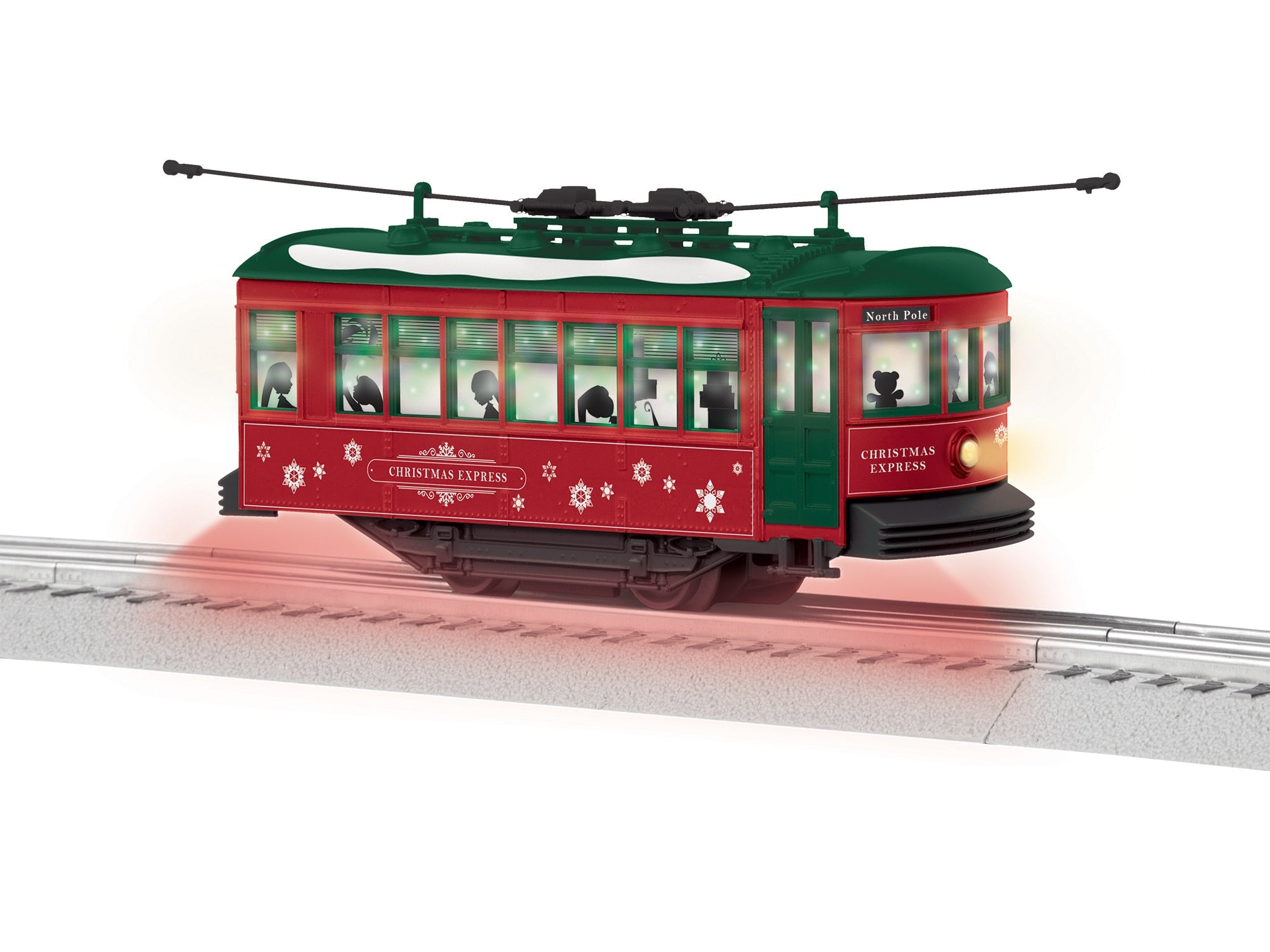 XMAS LIGHTED TROLLEY