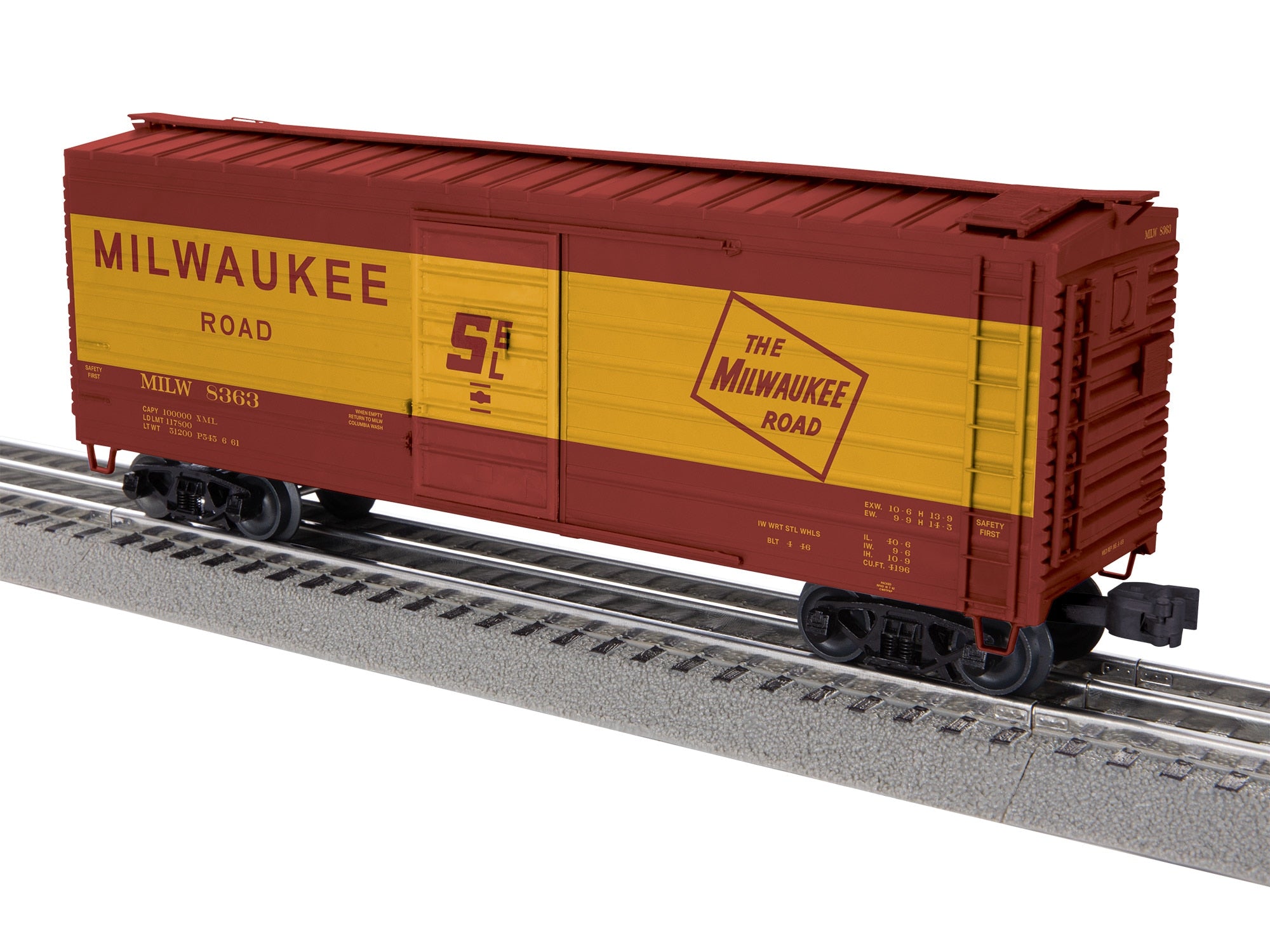 MILW RIBN-SIDE BOXCAR (YELLOW BAND)