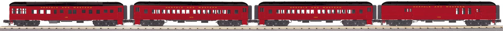 N&W 4-CAR PASS SET