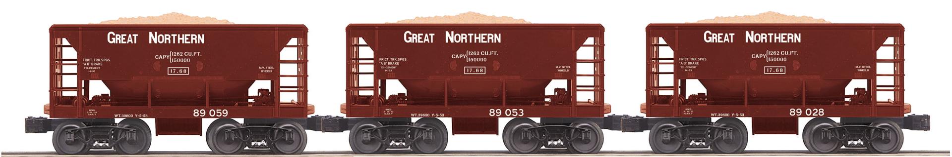 G.N. 3-CAR ORE CAR SET