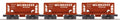 MILW 3-CAR ORE CAR SET