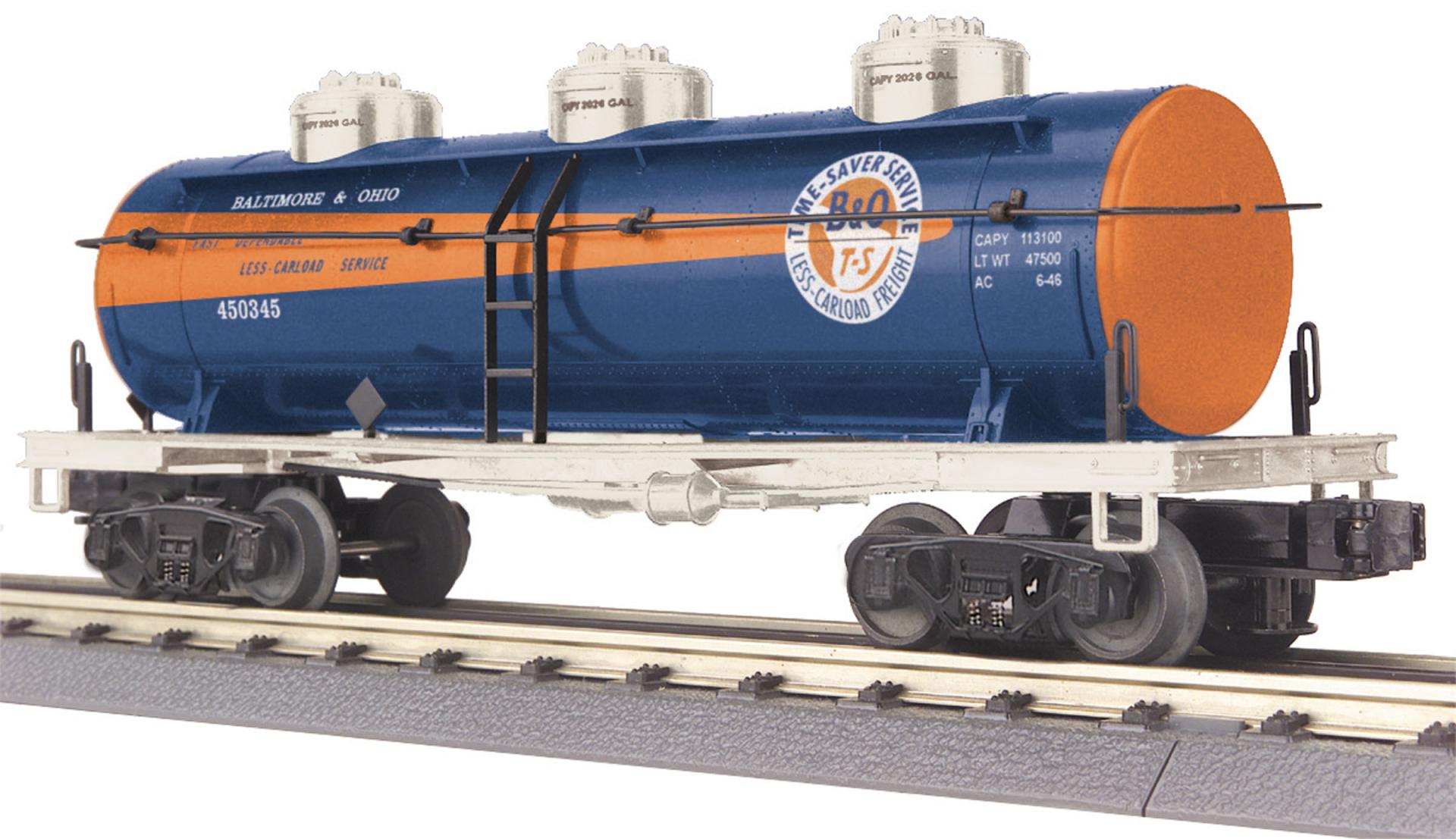 B&O 3-DOME TANK CAR
