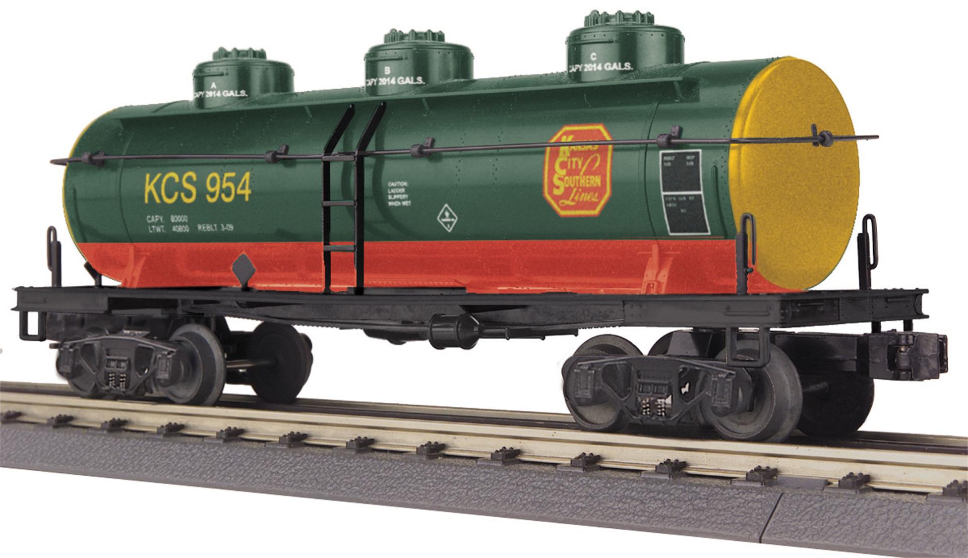 KCS 3-DOME TANK CAR