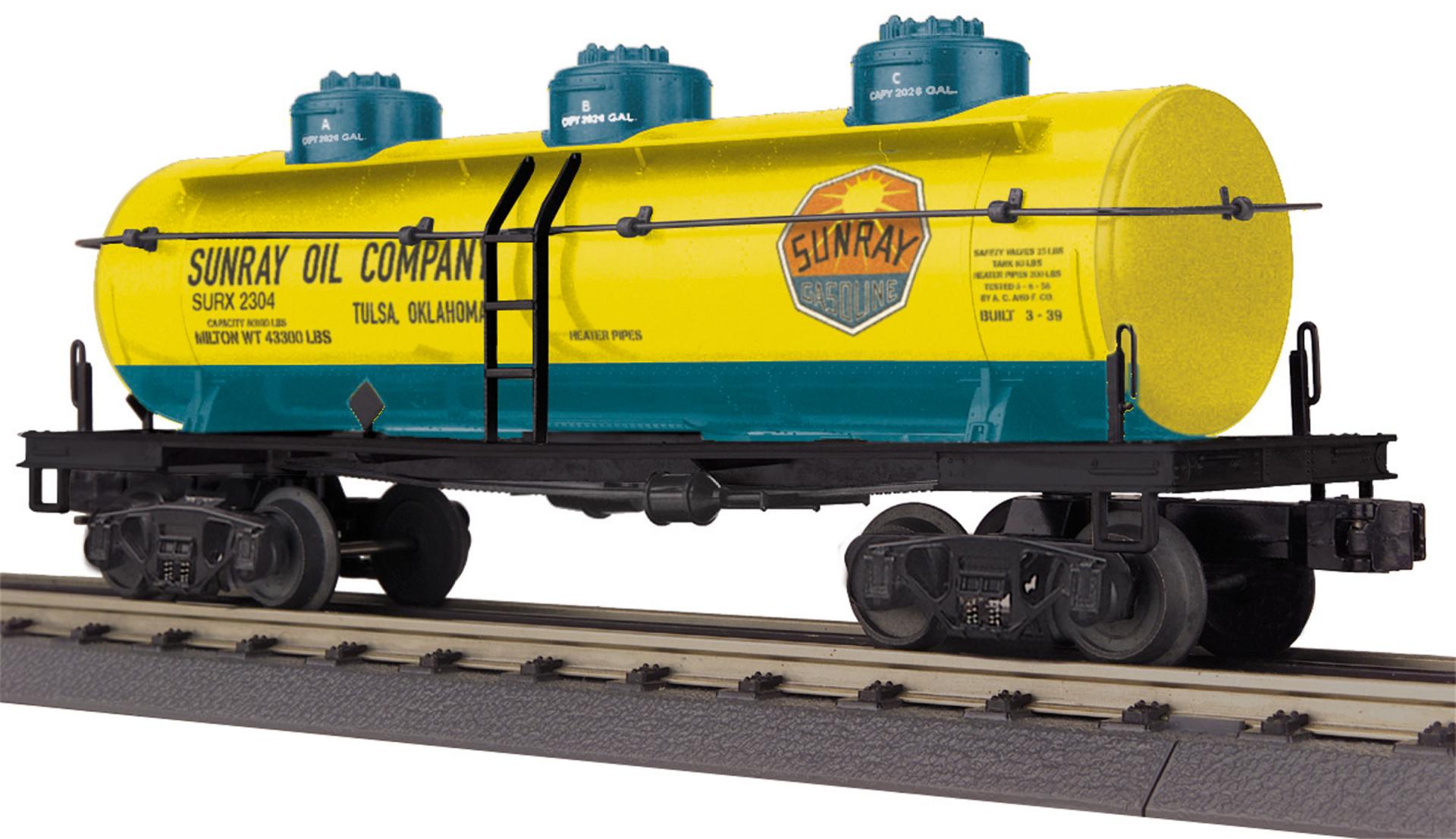 SUNRAY 3-DOME TANK CAR
