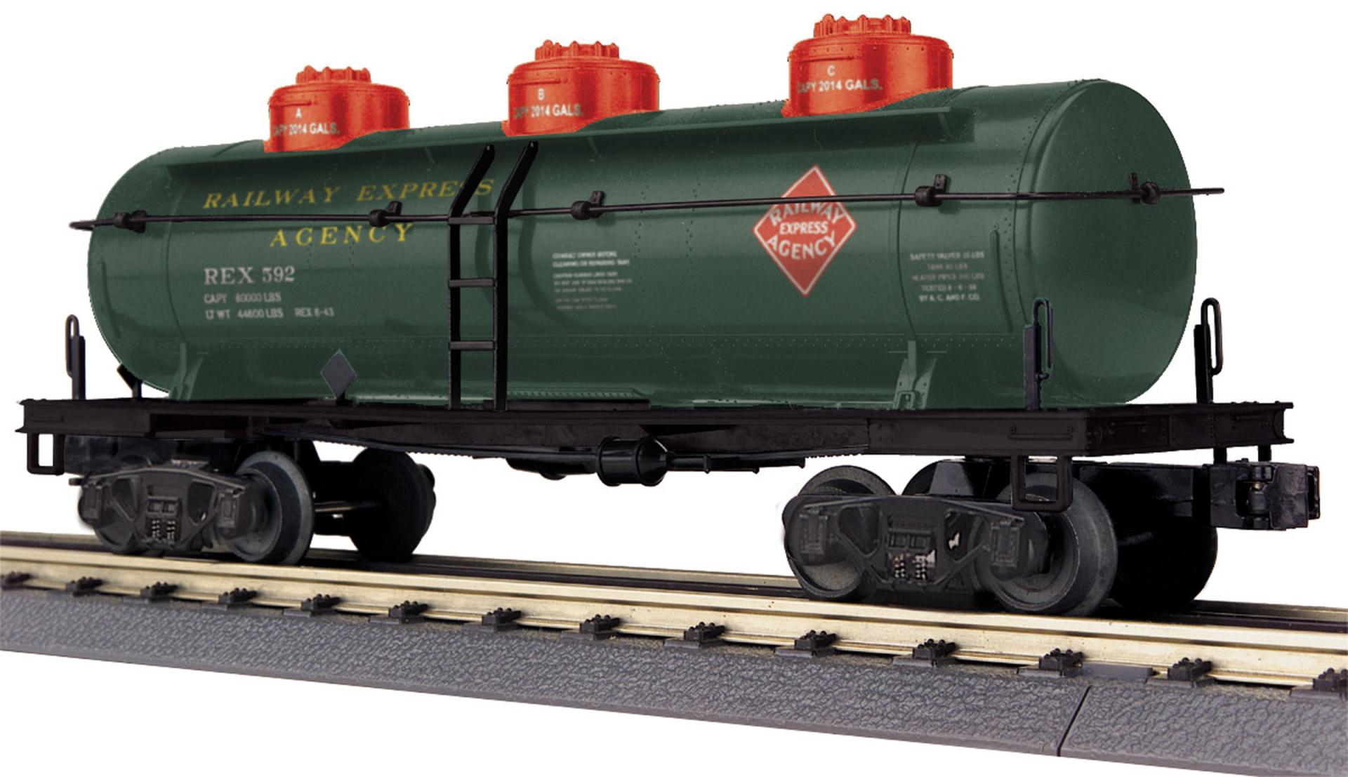 REA 3-DOME TANK CAR