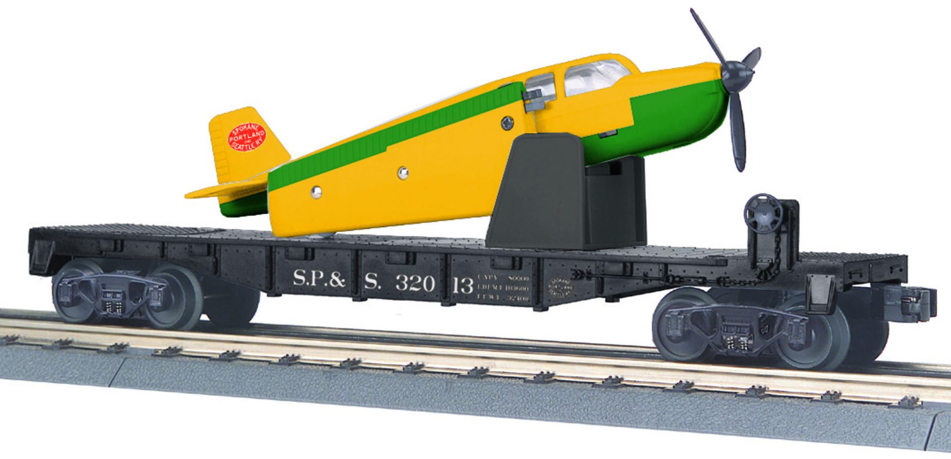 S.P. & S. FLAT CAR W.PLANE