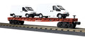 BNSF FLAT W/VANS