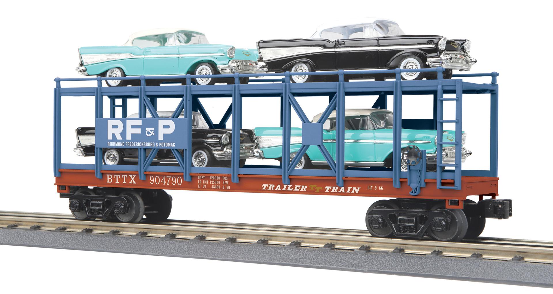 RF&P AUTO CARRIER W/CHEVYS