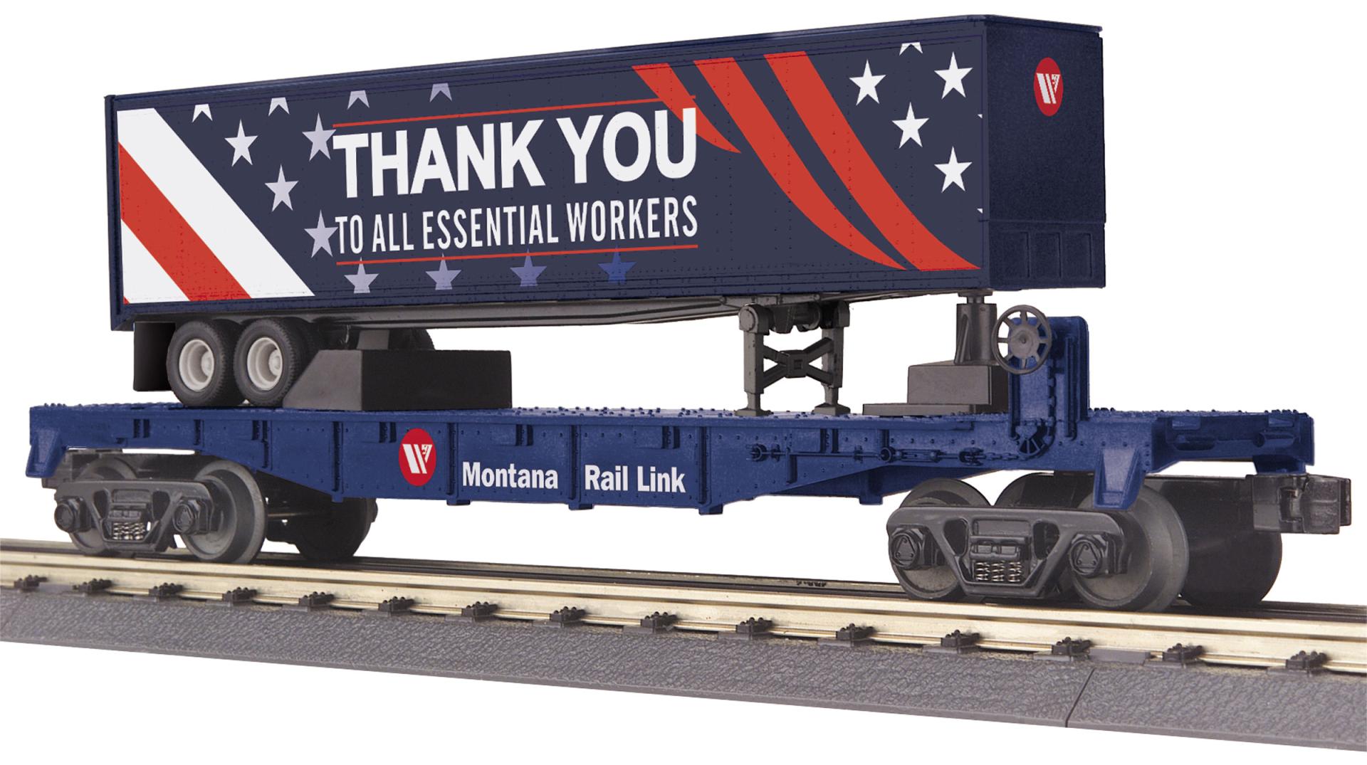 MRL FLAT CAR W/TRAILER