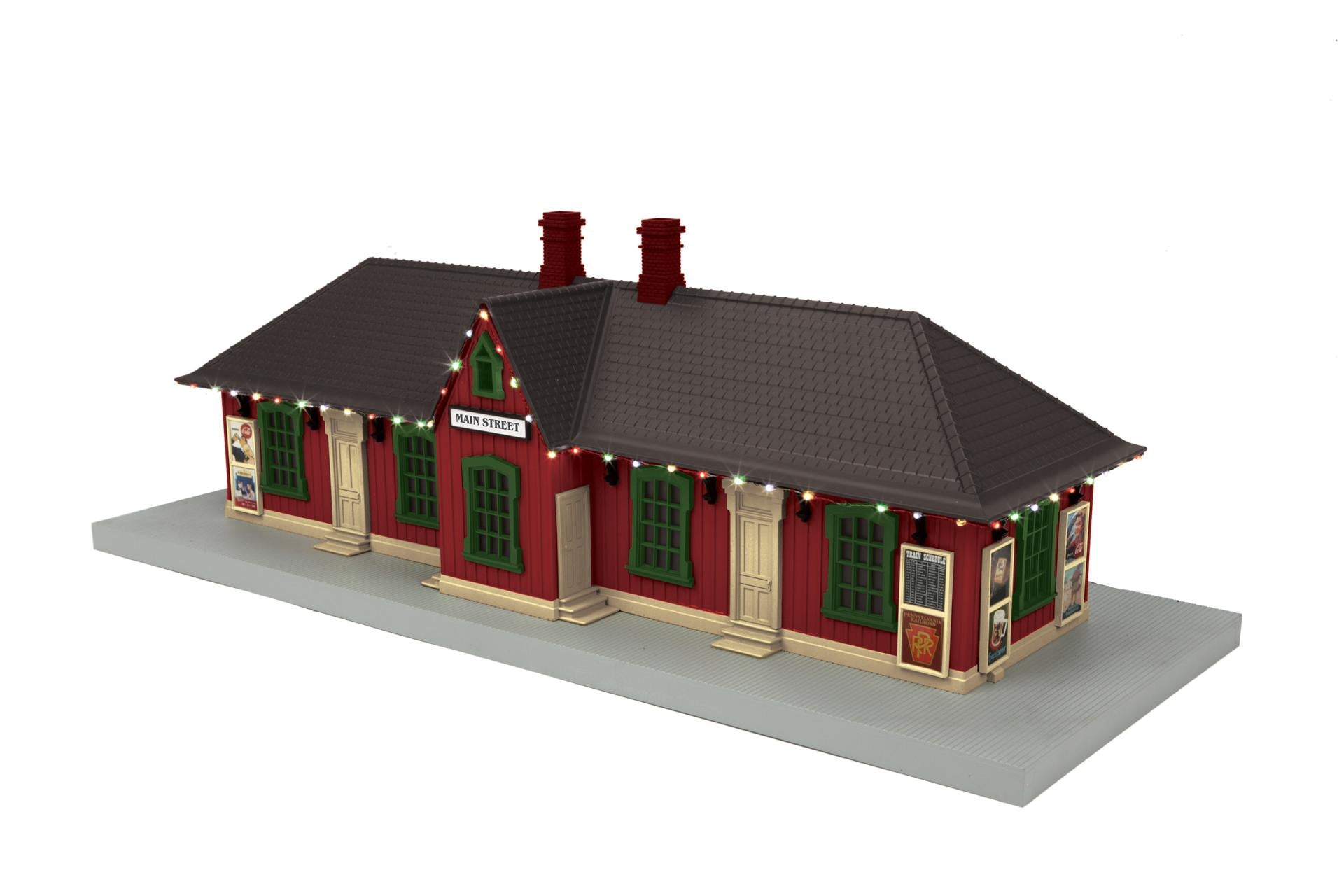 Country Passenger Station w/Operating Christmas Lights
