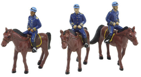MOUNTED POLICE & FIGURES