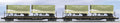 N.P. PS-4 FLAT W/TRAILERS (2PK)