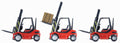 FORK LIFTS W/PALLETS (3)