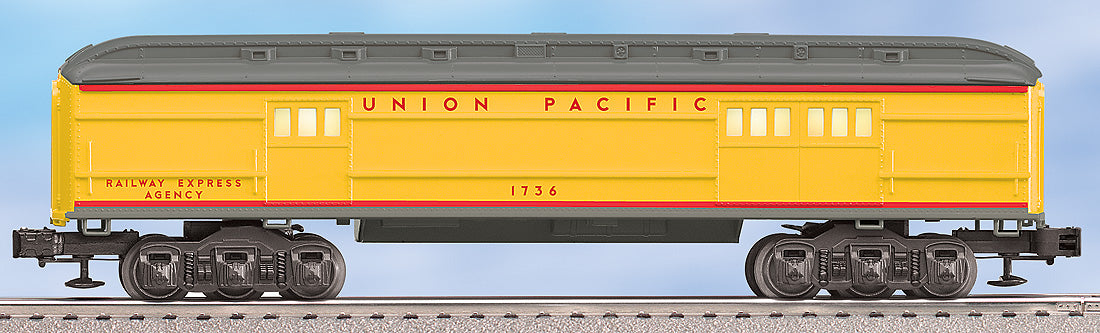 U.P. BAGG CAR W/TRAINSOUNDS