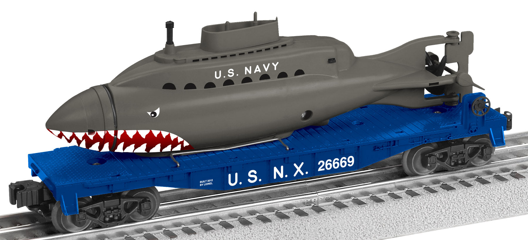 FLAT W/SHARK SUBMARINE