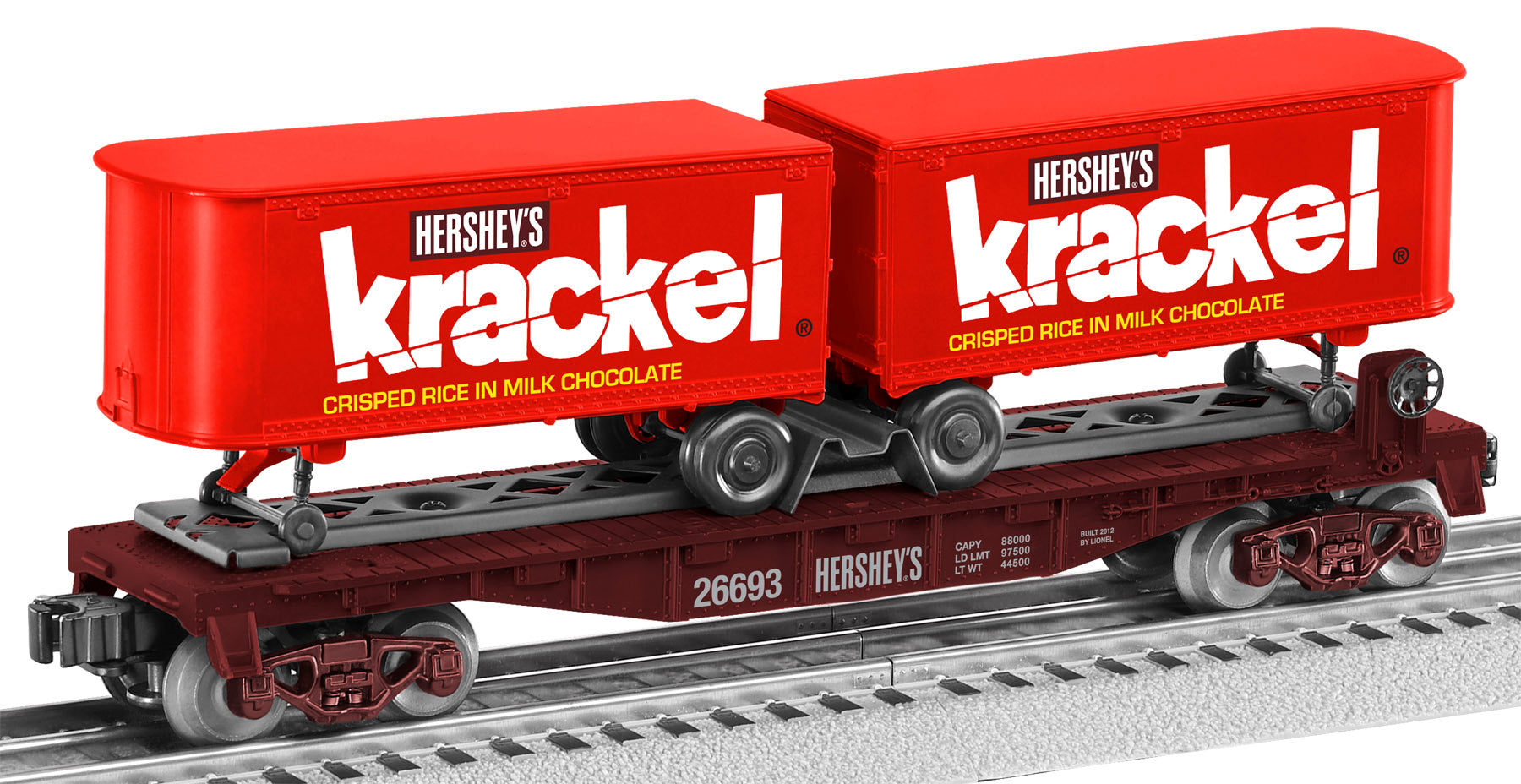 KRACKEL PIGGYBACK FLATCAR W/TRAILER