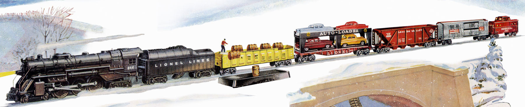 L.L. 4-6-4 FRT SET W/WHISTLE