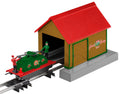 CHRISTMAS HANDCAR W/SHED