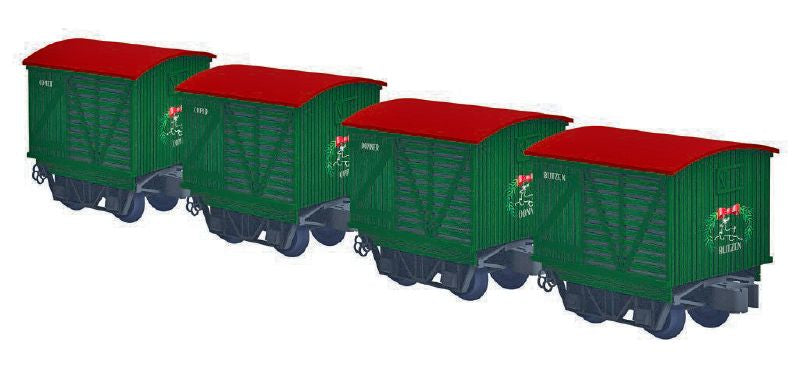 REINDEER TRAINS 4PK (B)