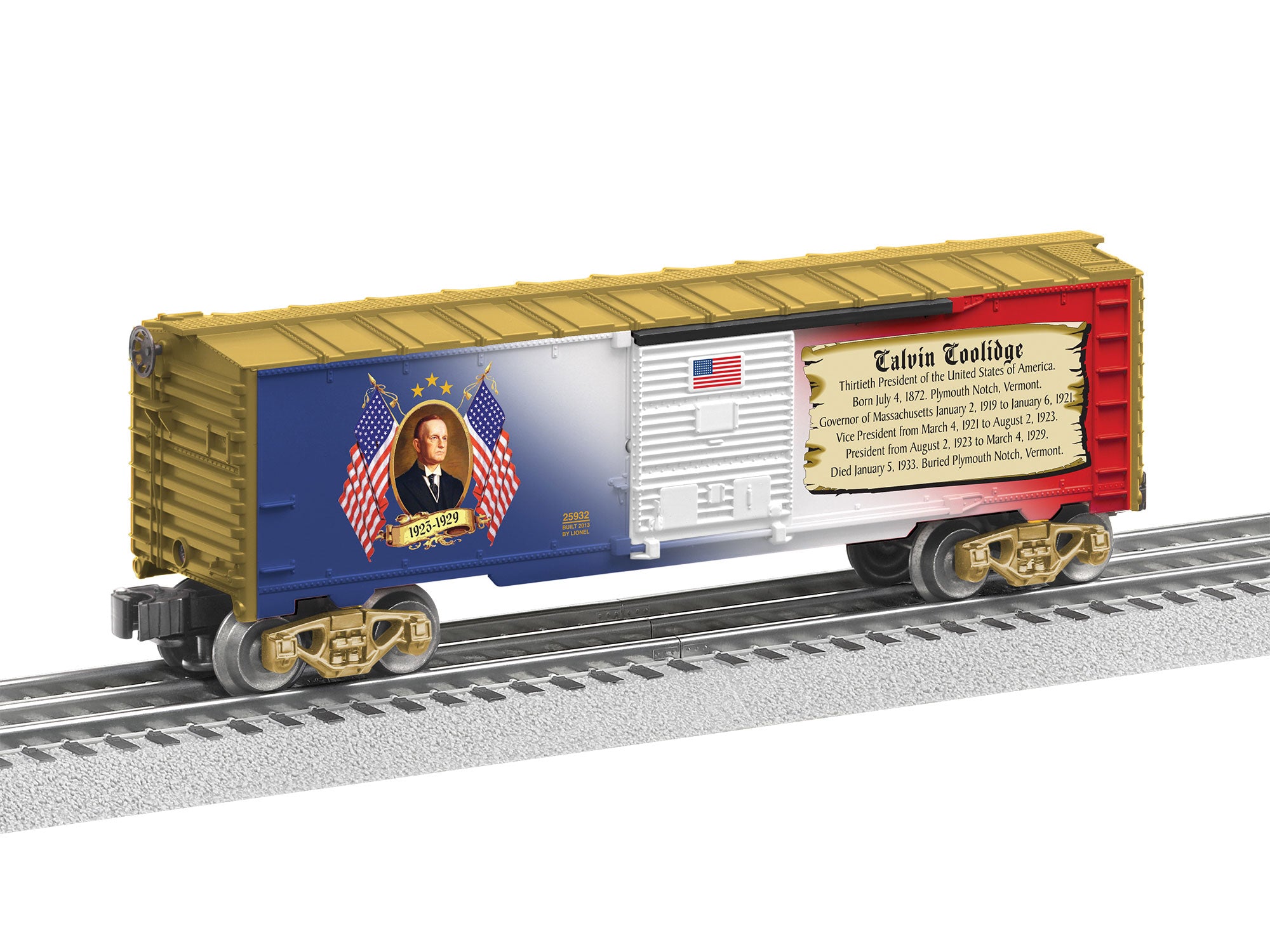 CALVIN COOLIDGE BOX CAR