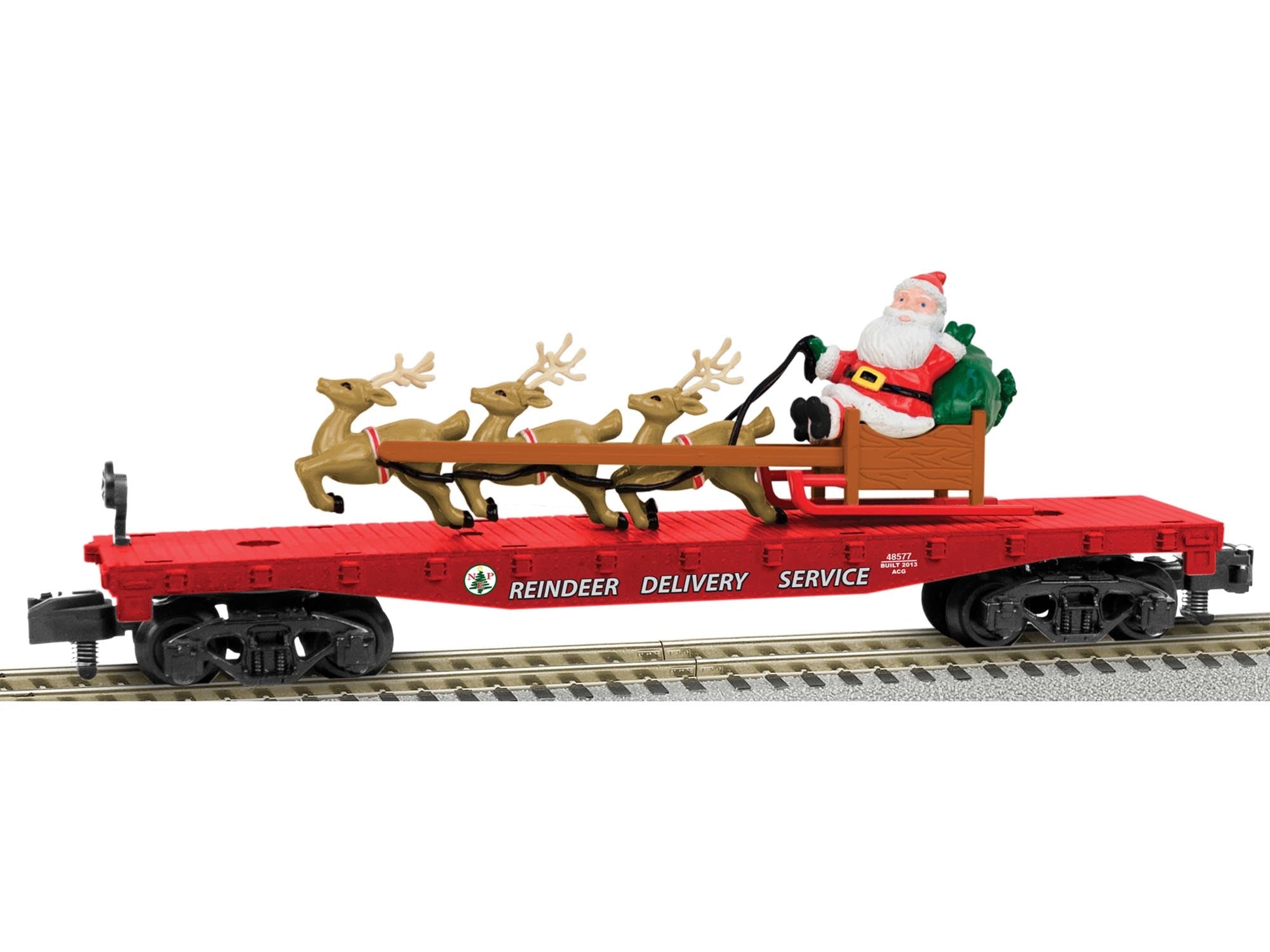 FLAT W/SANTAS SLEIGH