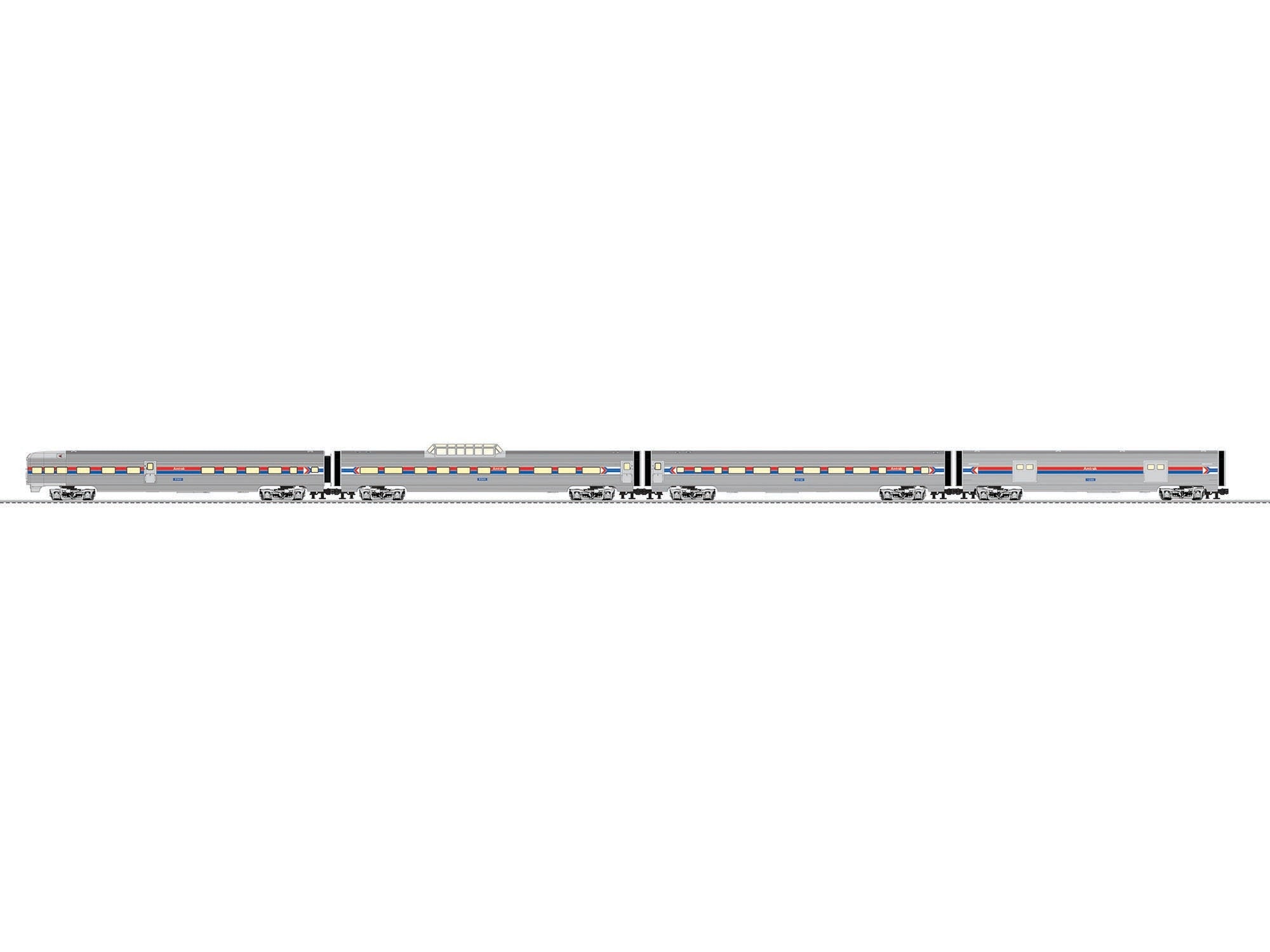 AMTRAK 21 PASS CAR 4PK