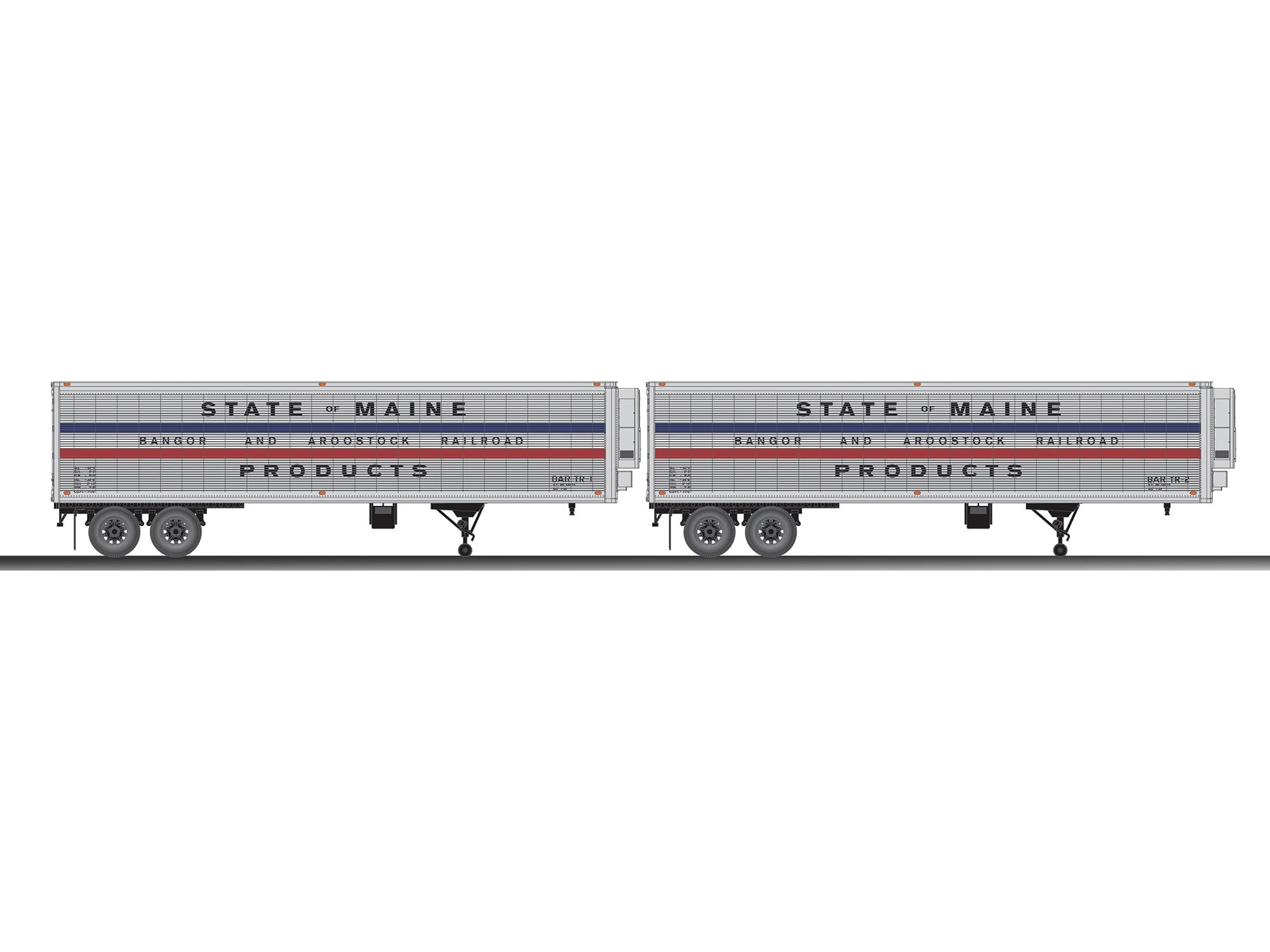 BAR STATE OF MAINE 40' TRAILER 2PK