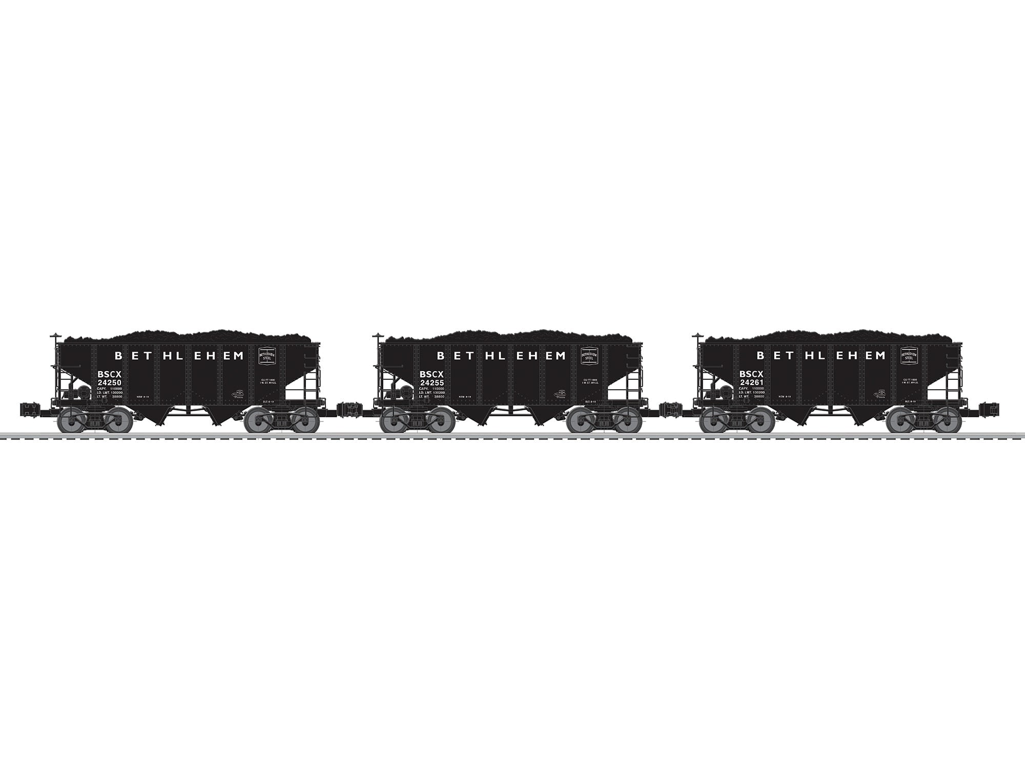 BETHLEHEM STEEL HOPPER 3-PK