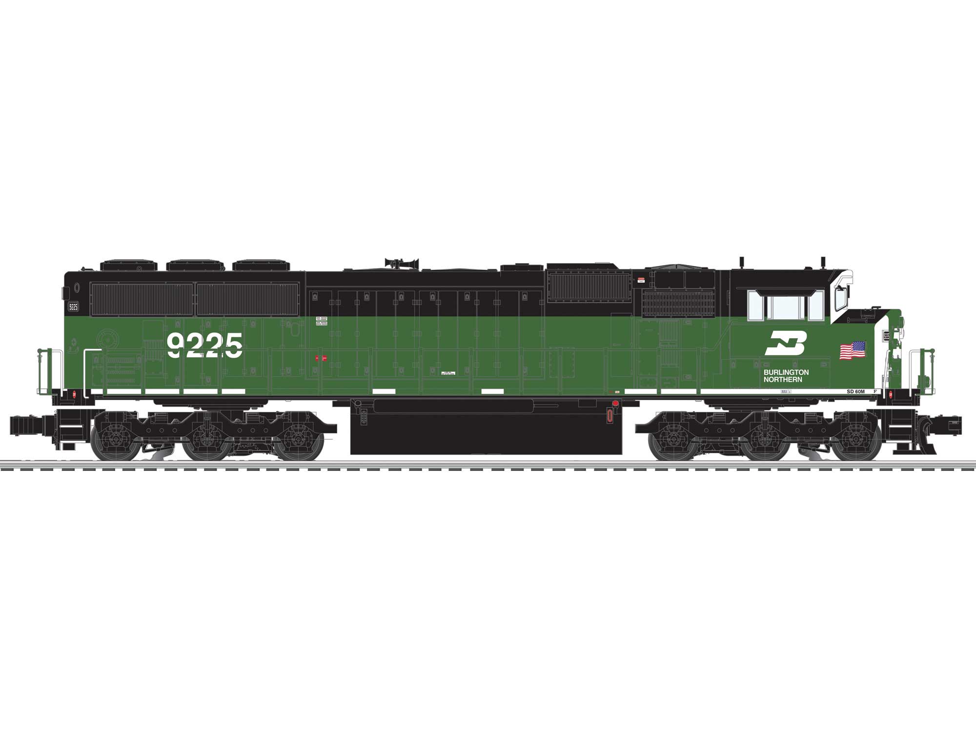 B.N. SD60M #9225