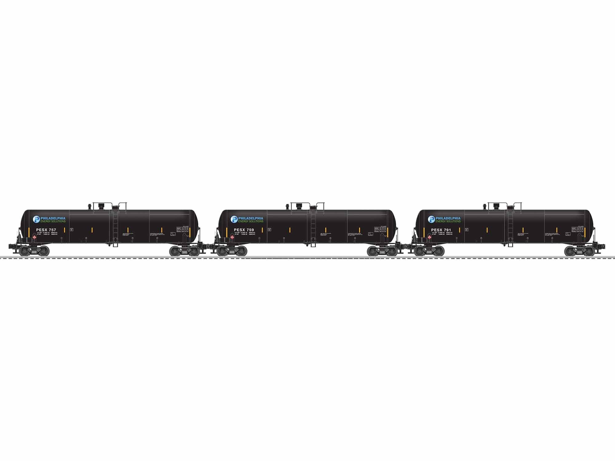 PESX 30K TANK CAR 3-PK